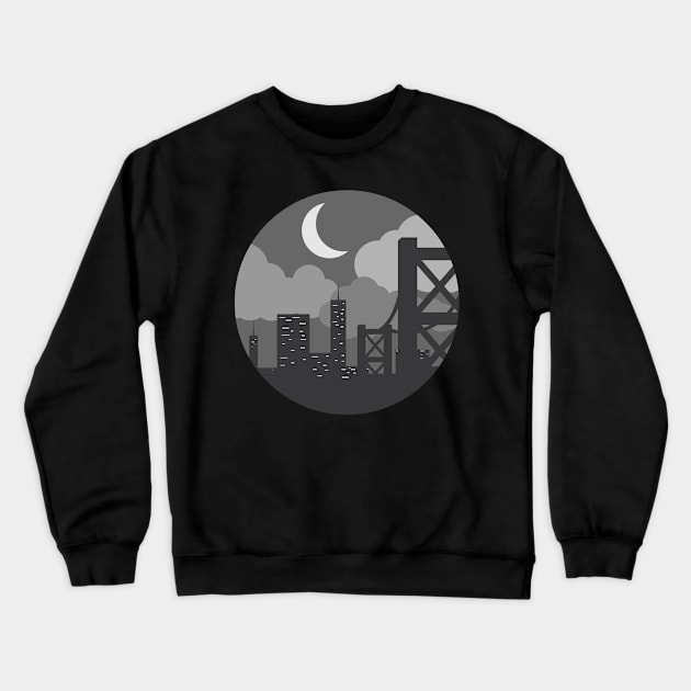 Big city at night Crewneck Sweatshirt by ShirtyLife